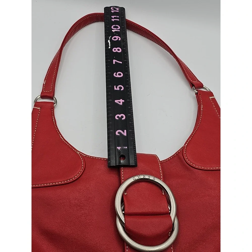 Guess red faux